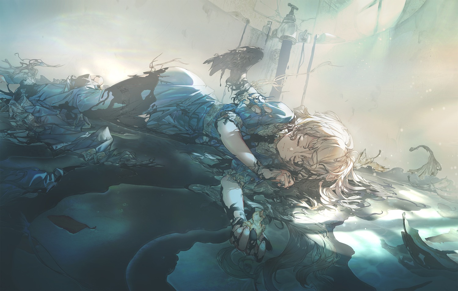 miv4t, torn_clothes, wings