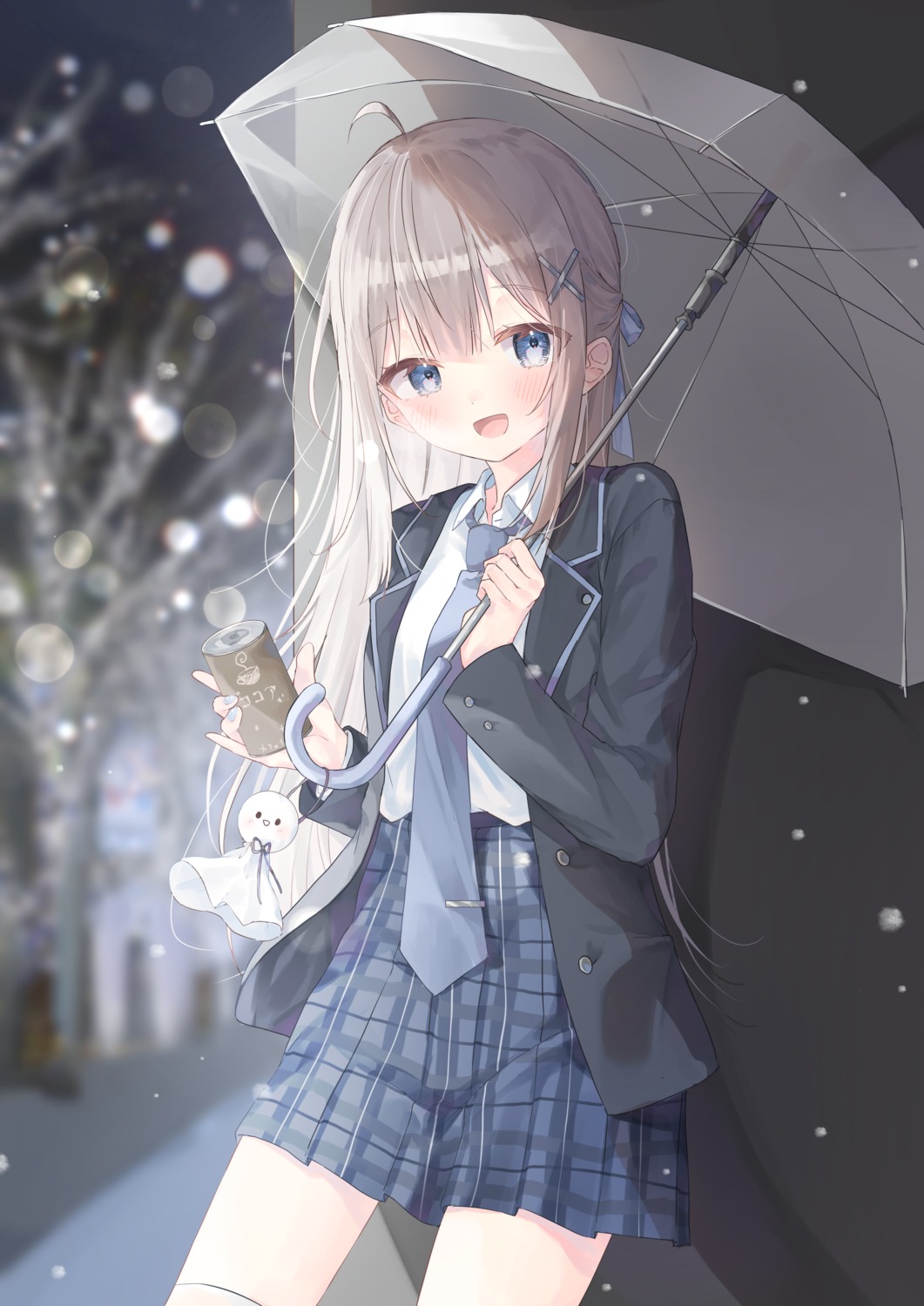 riri_(ri0177), seifuku, umbrella