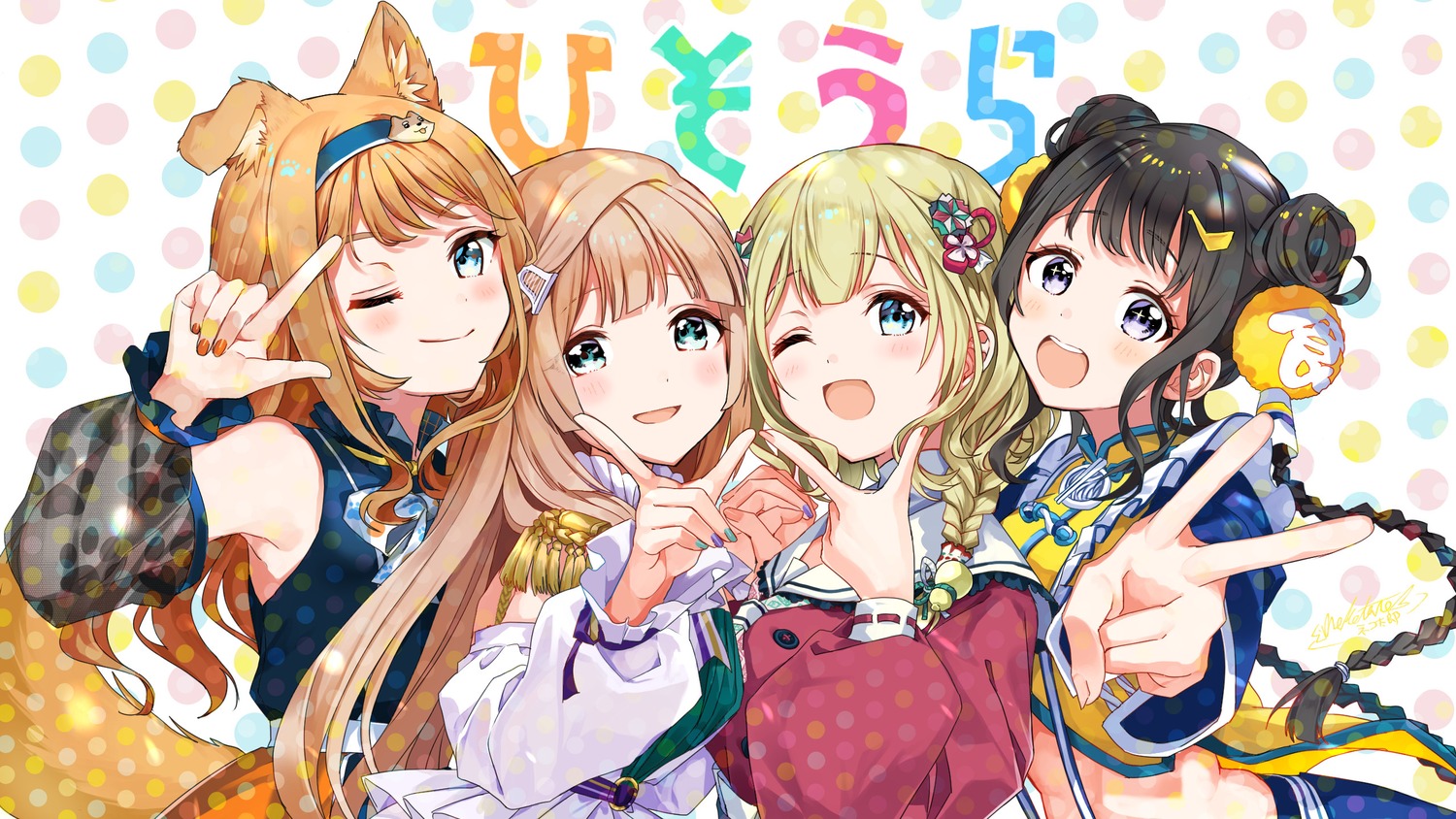 animal_ears, avatar_2.0_project, enishi_uka, mita_sonia, seifuku, shinonome_neko-tarou, shiraishi_hinata, tomijiro_ramyon, wallpaper