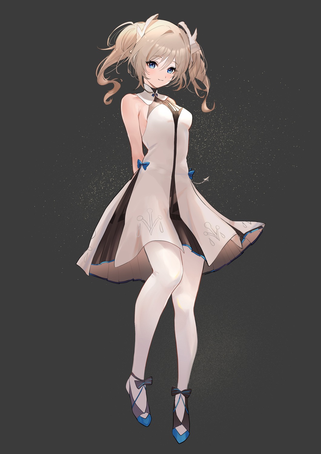 barbara_(genshin_impact), dress, genshin_impact, maria_(maria__1029), pantyhose, skirt_lift