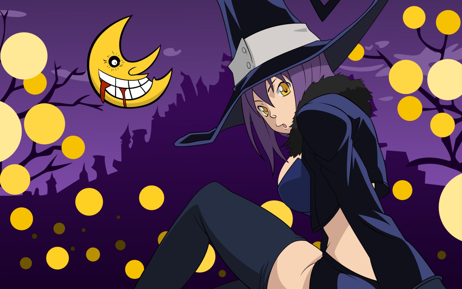 blair, soul_eater, thighhighs, vector_trace, wallpaper