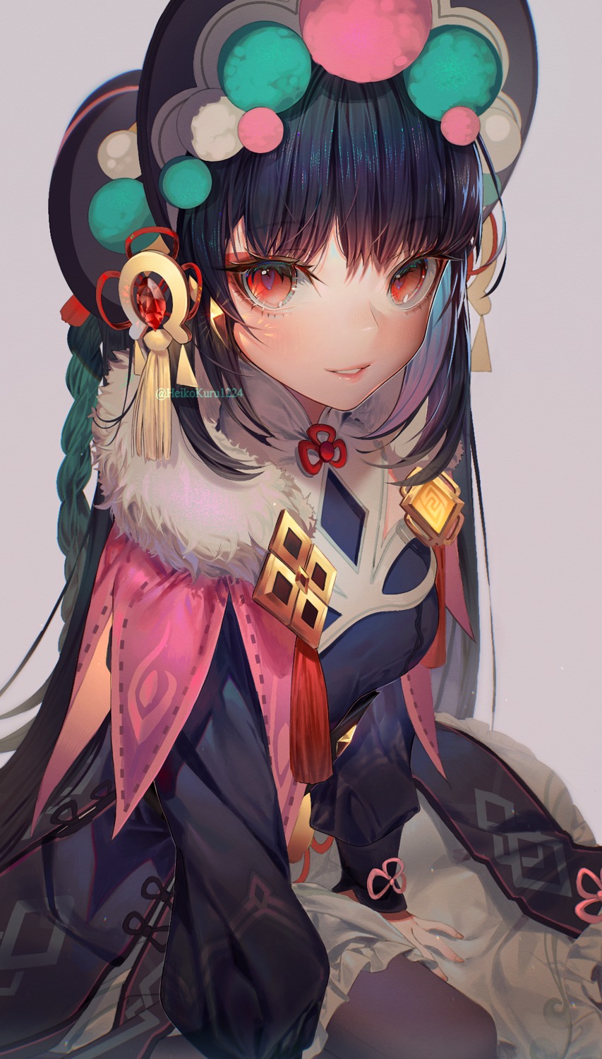 asian_clothes, genshin_impact, heikokuru1224, pantyhose, yun_jin