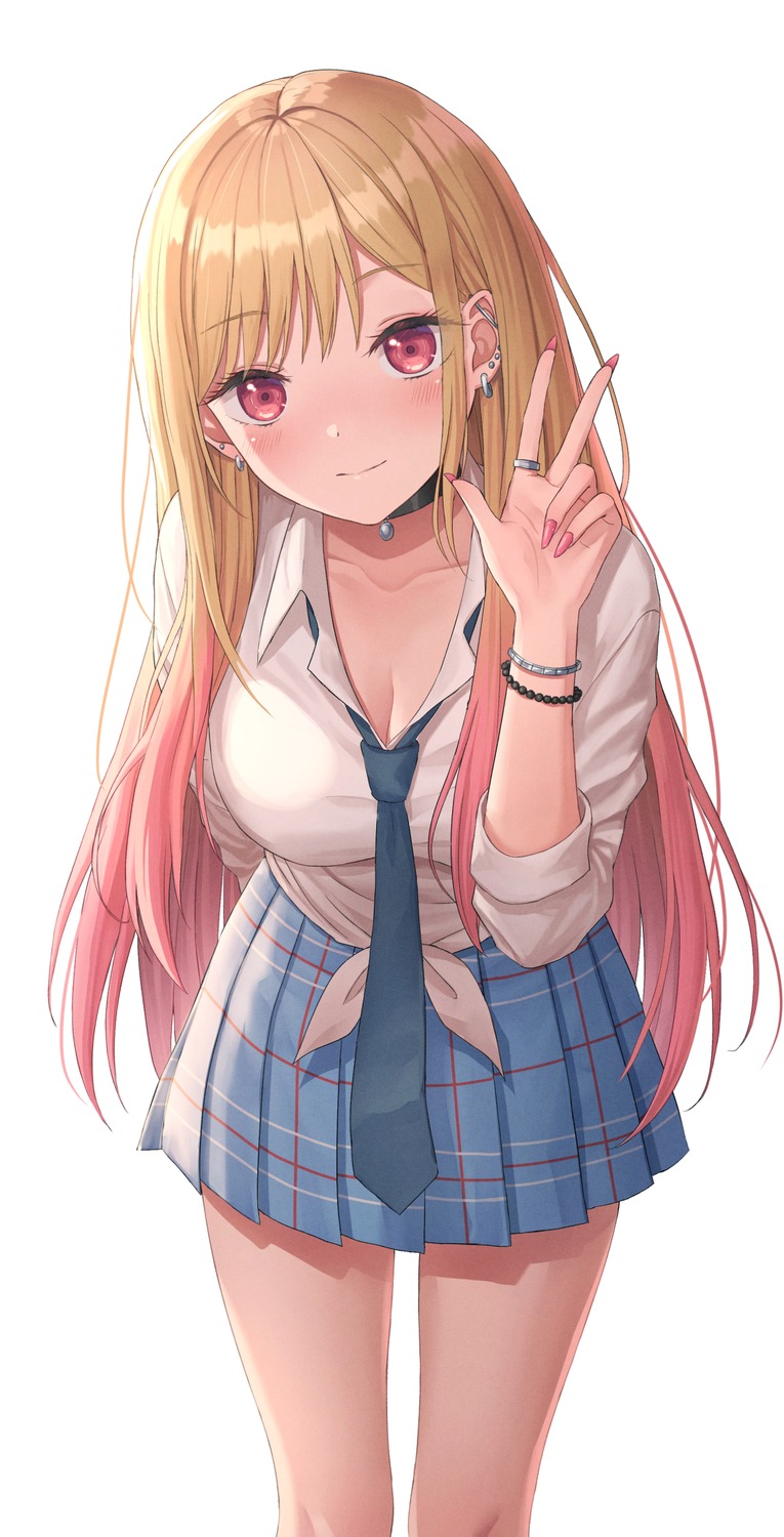 cleavage, kitagawa_marin, seifuku, seungju_lee, sono_bisque_doll_wa_koi_wo_suru