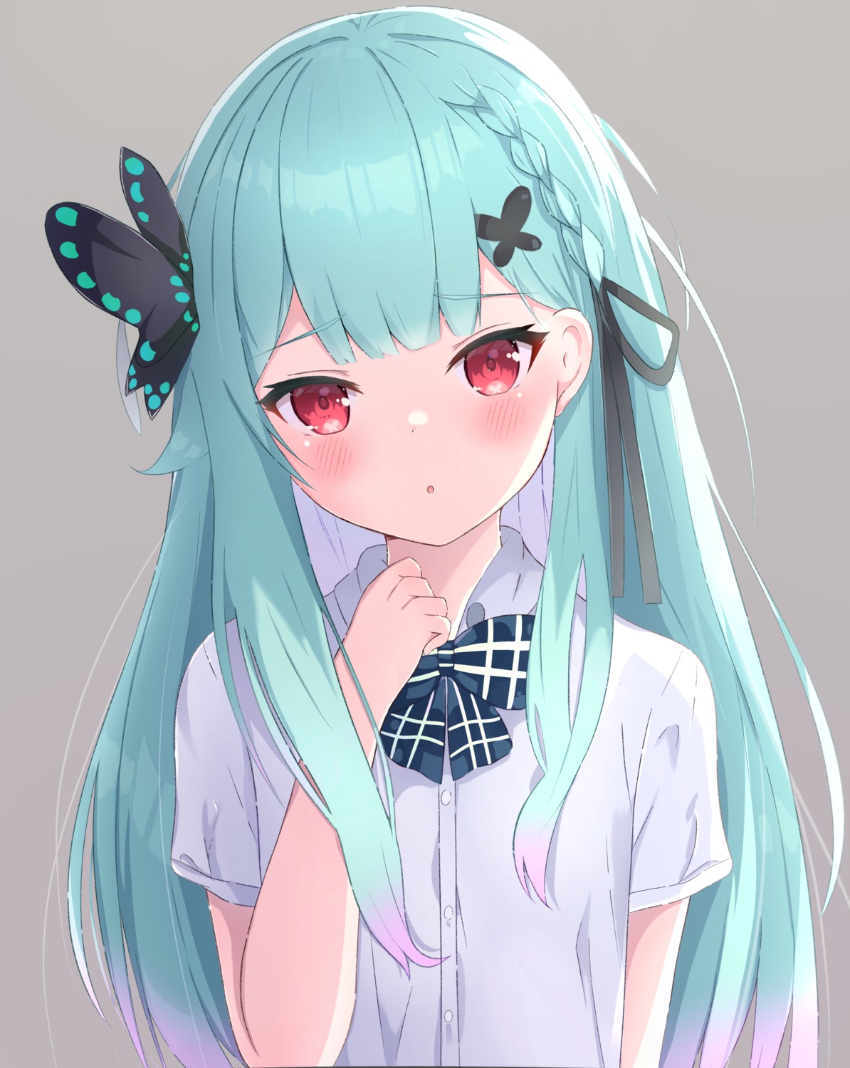 akinokazuya, hololive, seifuku, uruha_rushia