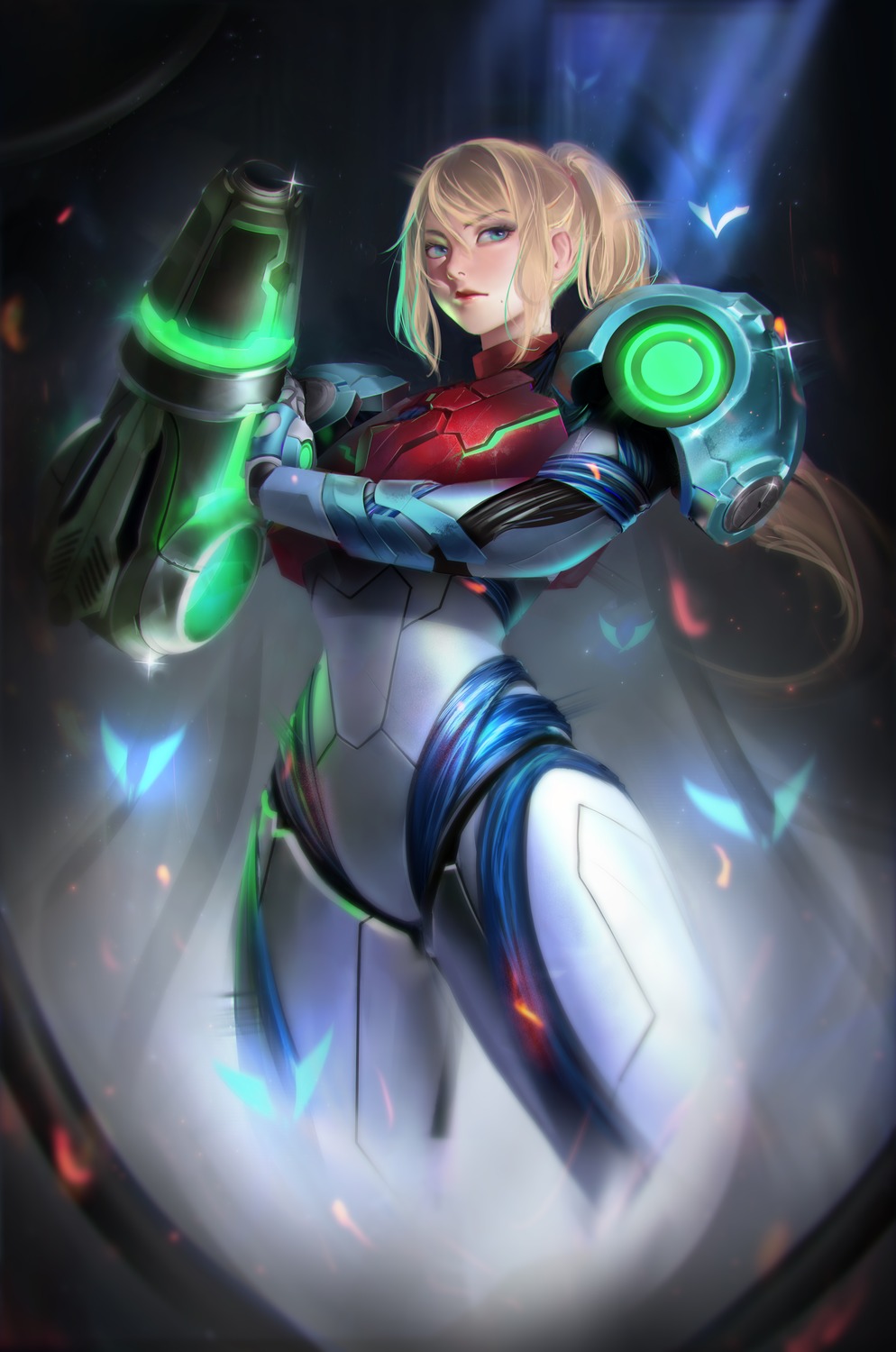 armor, bodysuit, mattikarp, metroid, metroid_dread, samus_aran, weapon