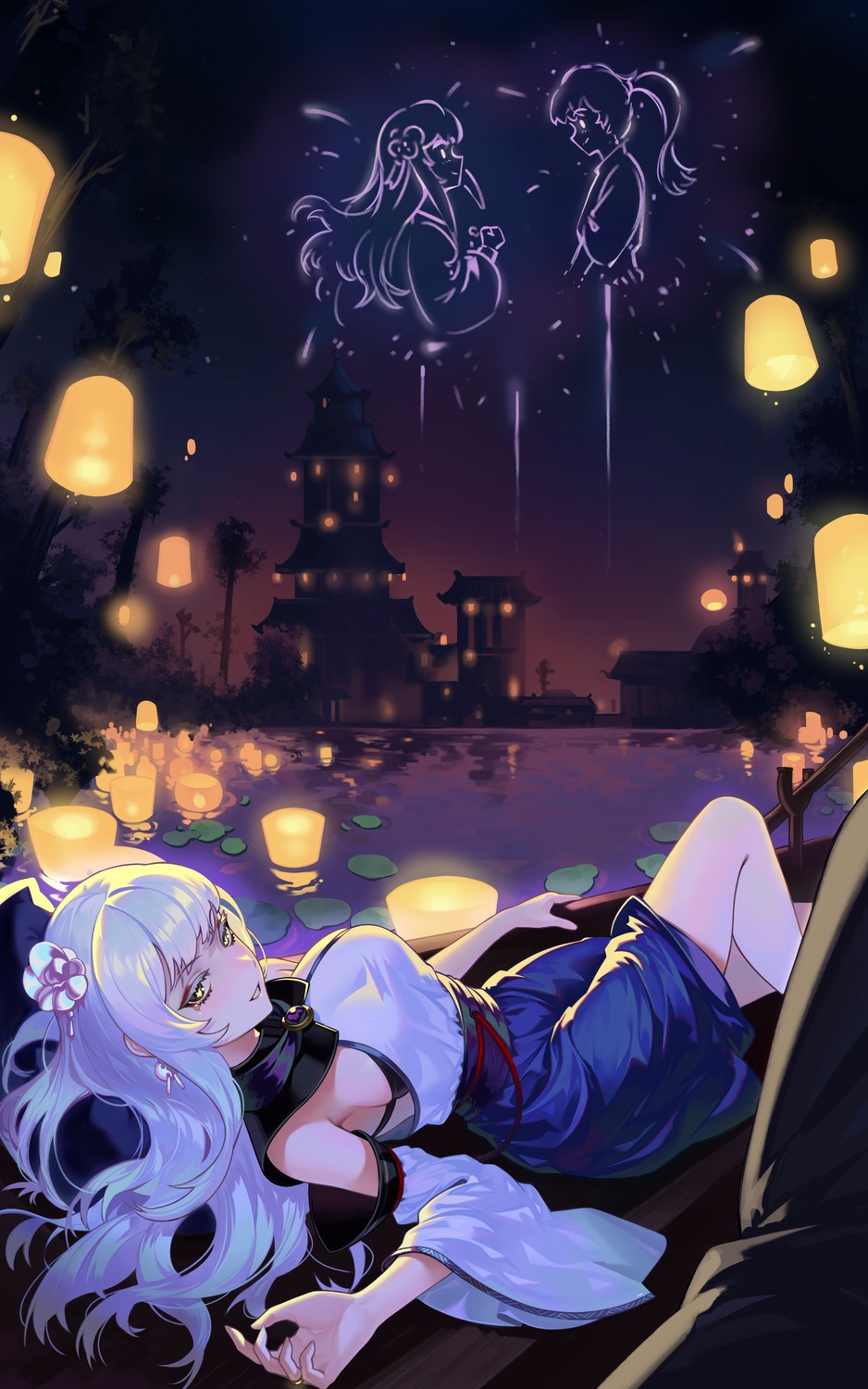 bra, gemi_ningen, japanese_clothes, landscape
