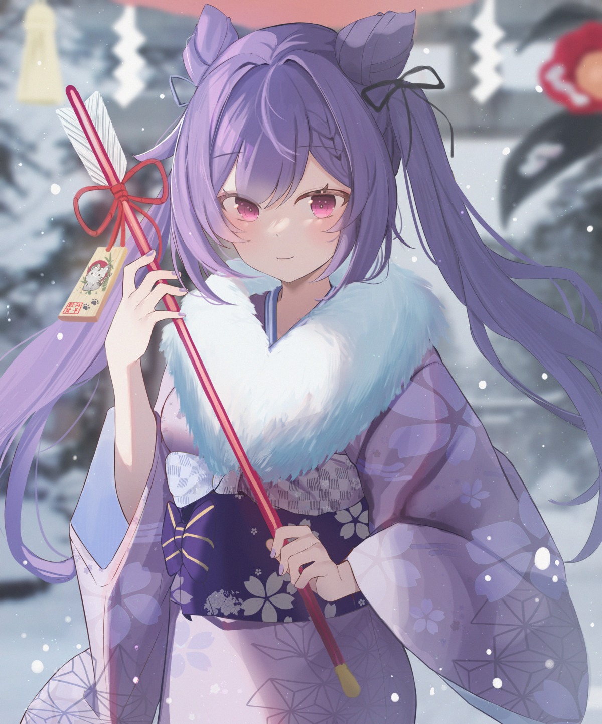 genshin_impact, keqing, kimono, kimu_(yyhhoo23232)