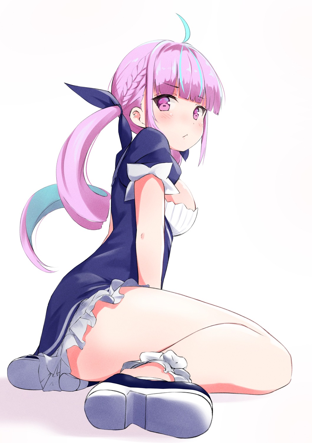 dress, hololive, komasi, minato_aqua