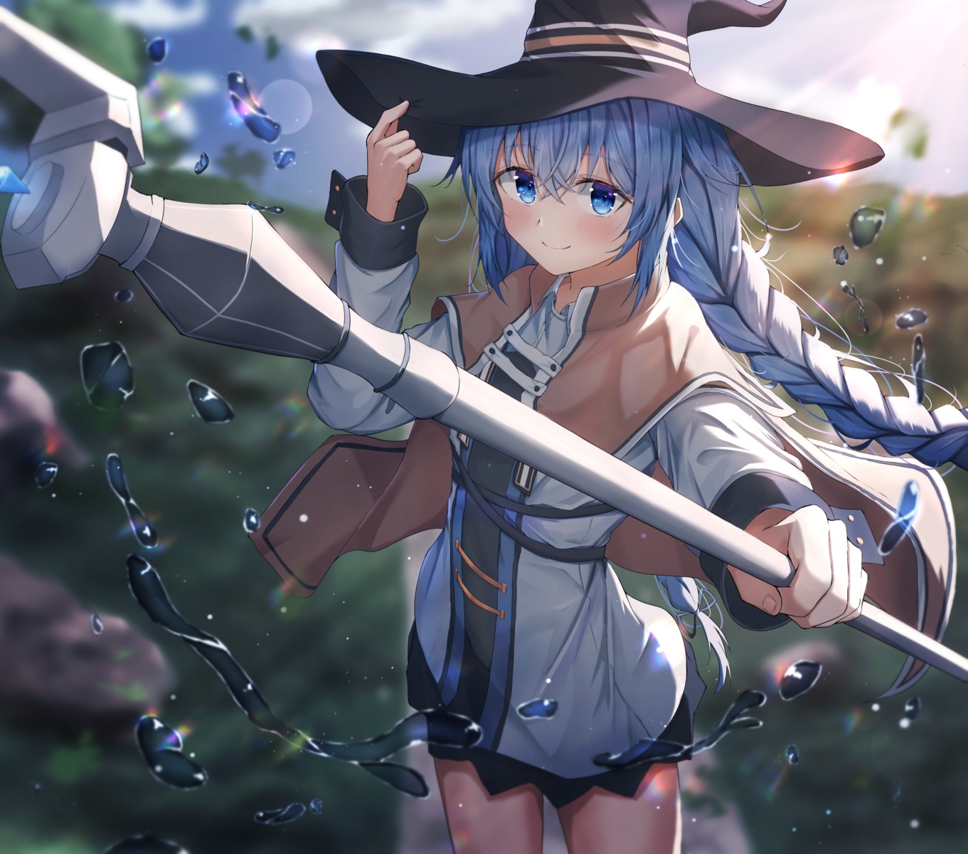 dfd, mushoku_tensei, roxy_migurdia, weapon, witch