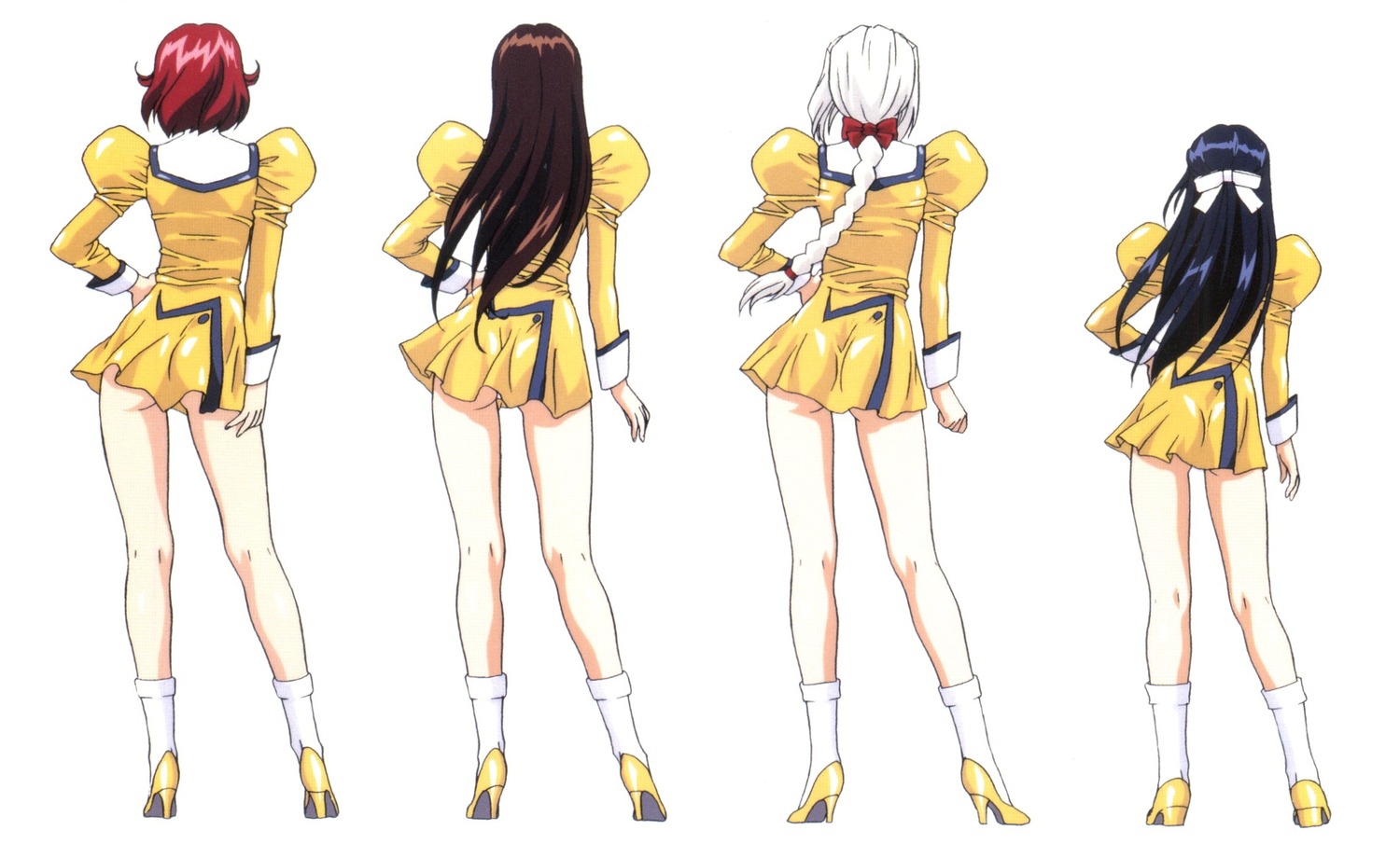 agent_aika, aika_(series), ass, bianca_(agent_aika), golden_delmo, heels, pantsu, petoriyacowa_rie, sania_(agent_aika), tonia, uniform, yamauchi_noriyasu