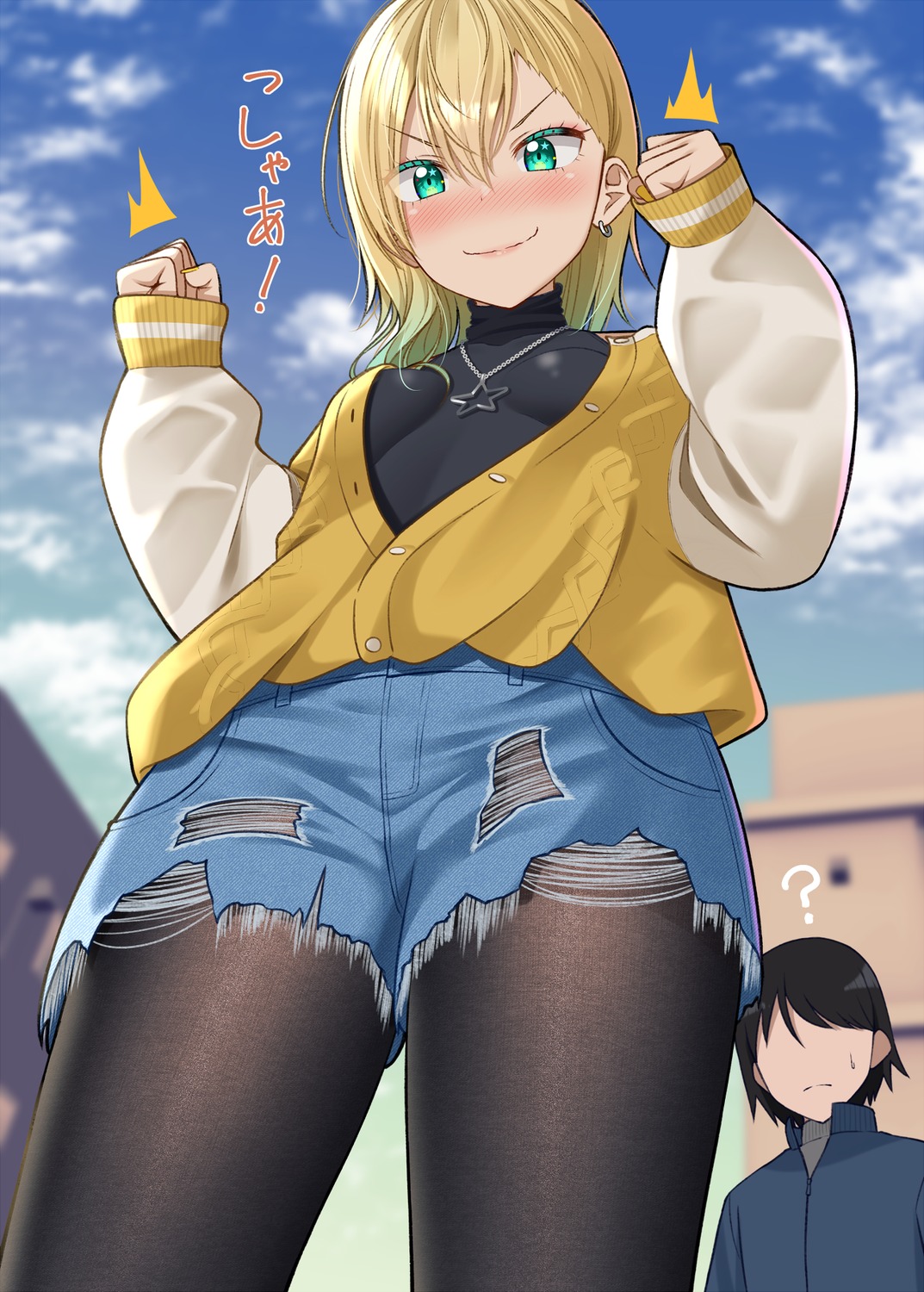 gurande, mikuri_(gurande), pantyhose, torn_clothes