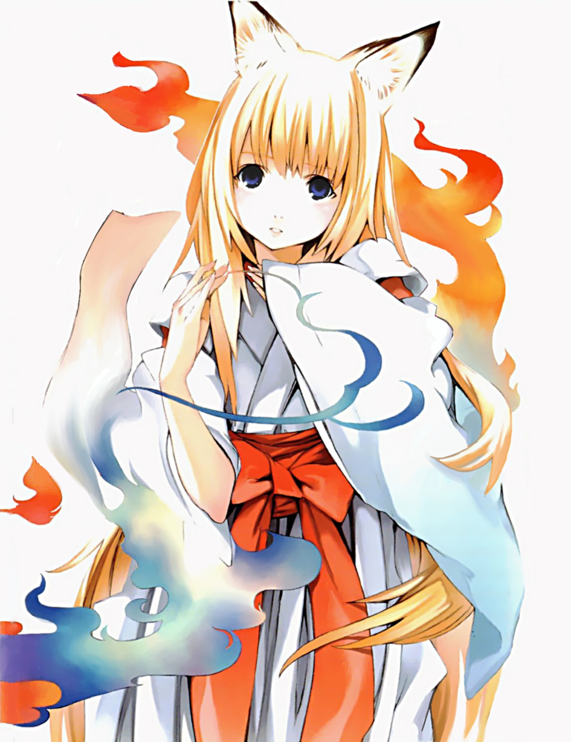 houden_eizou, kitsune, miko, tenko_kuugen, wagaya_no_oinari-sama