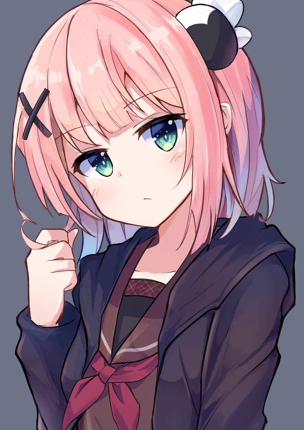 chiyoda_momo, haemori_ako, machikado_mazoku, seifuku