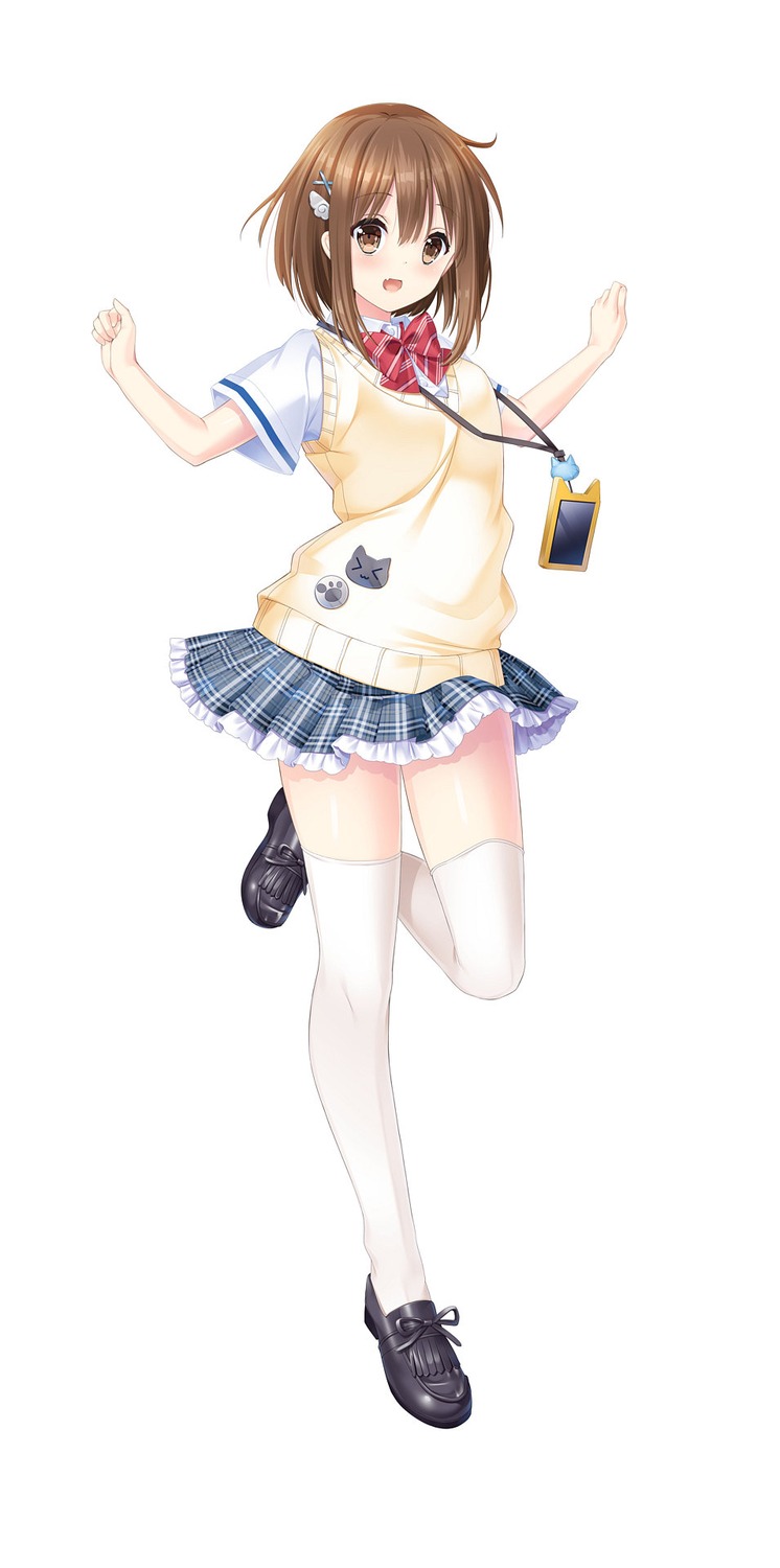 chishiro_kohane, giga, love_clear, seifuku, sweater, thighhighs