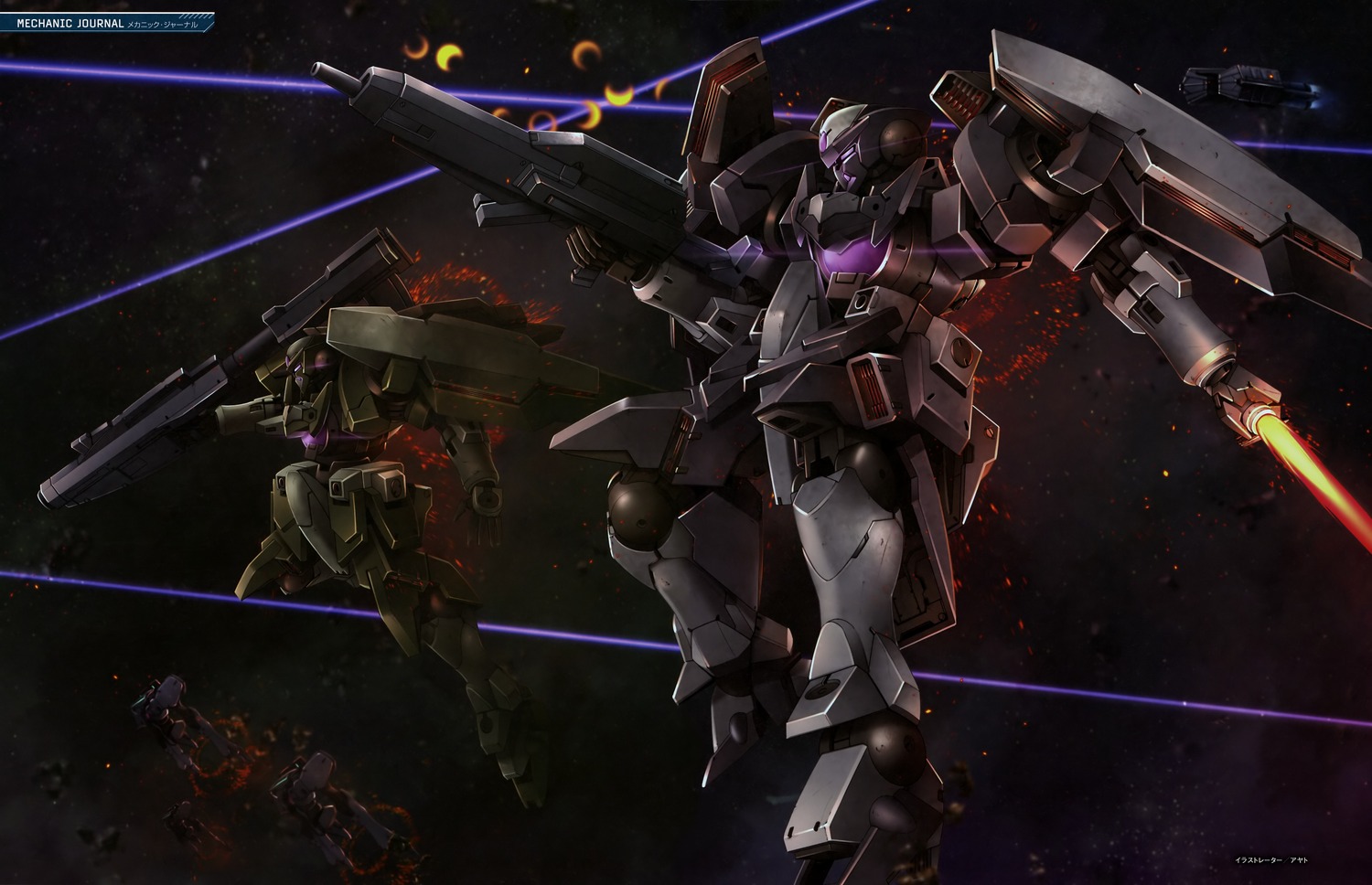 gaga_cannon, gn-xiv, gun, gundam, gundam_00, gundam_00:_a_wakening_of_the_trailblazer, mecha, sword