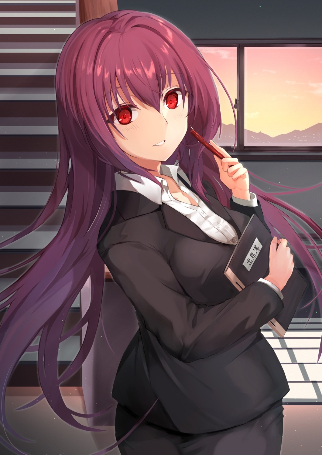 business_suit, fate/grand_order, scathach_(fate), torottye