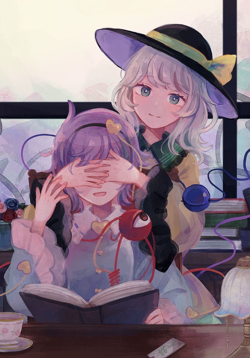 komeiji_koishi, komeiji_satori, mozukuzu_(manukedori), touhou