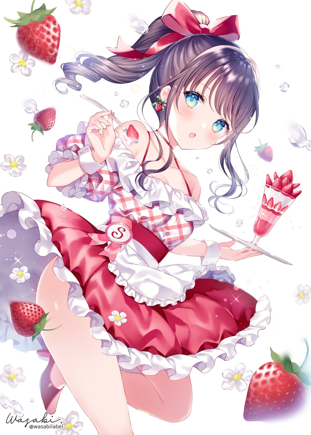 heels, skirt_lift, wasabi_(sekai)