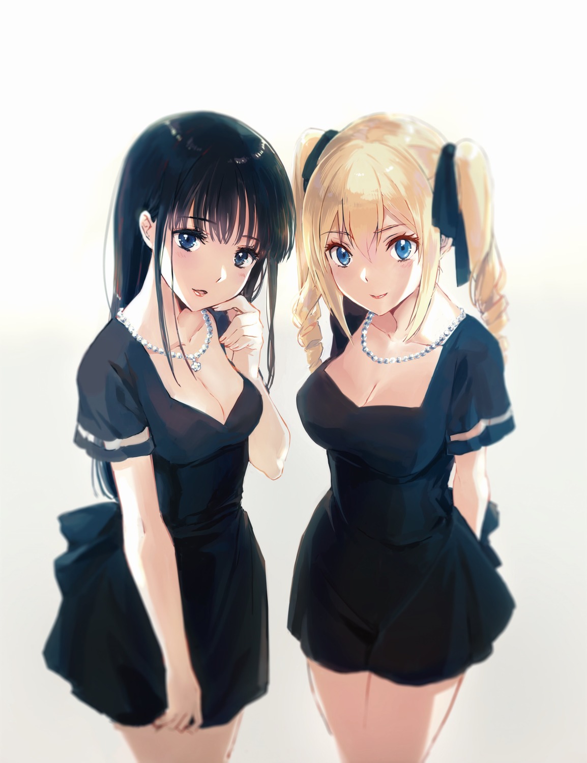 angelina_kudou_shields, cleavage, dress, ishida_kana, mahouka_koukou_no_rettousei, shiba_miyuki, tagme