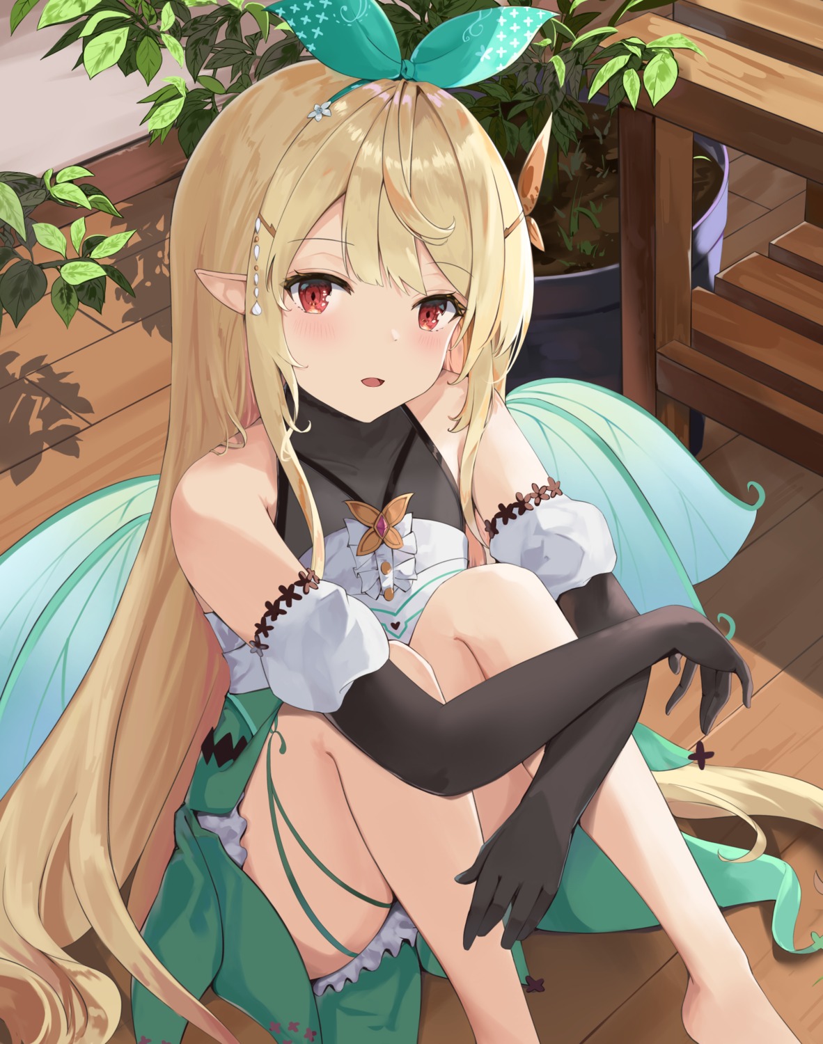 dress, nijisanji, nijisanji_en, pointy_ears, pomu_rainpuff, taikoi7