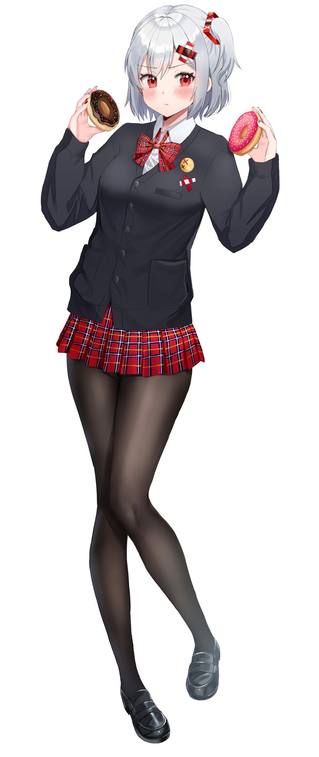 kubong, pantyhose, seifuku, sweater