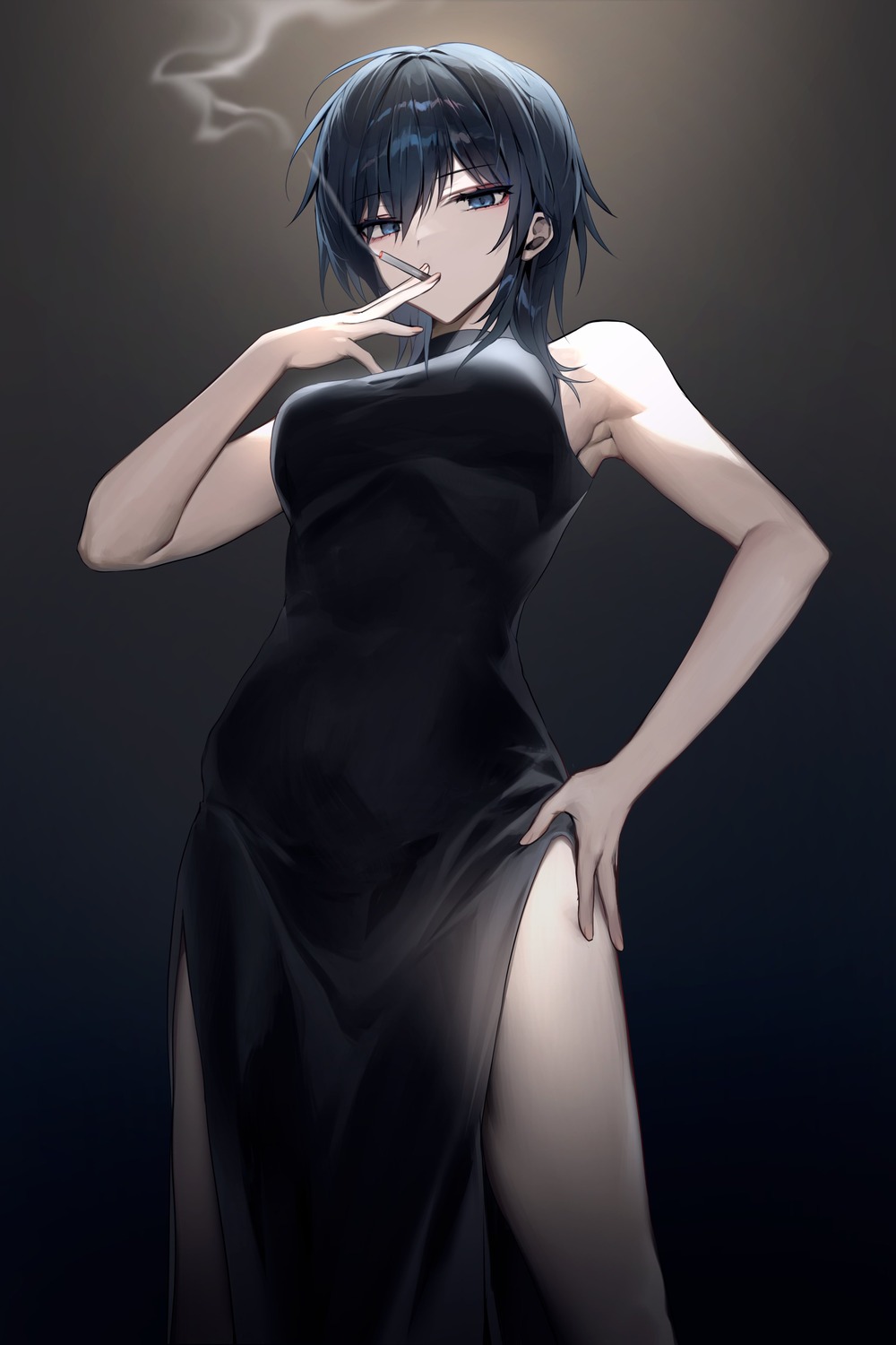 bara_(03_bara_), dress, smoking