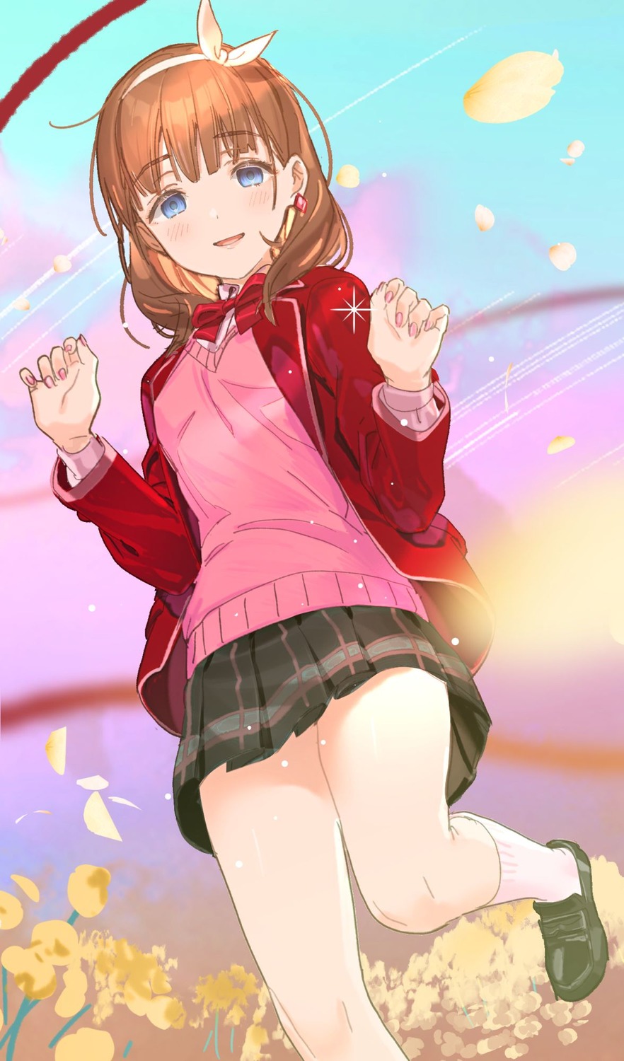 koyoi_mitsuki, sakuma_mayu, seifuku, sweater, the_idolm@ster, the_idolm@ster_cinderella_girls