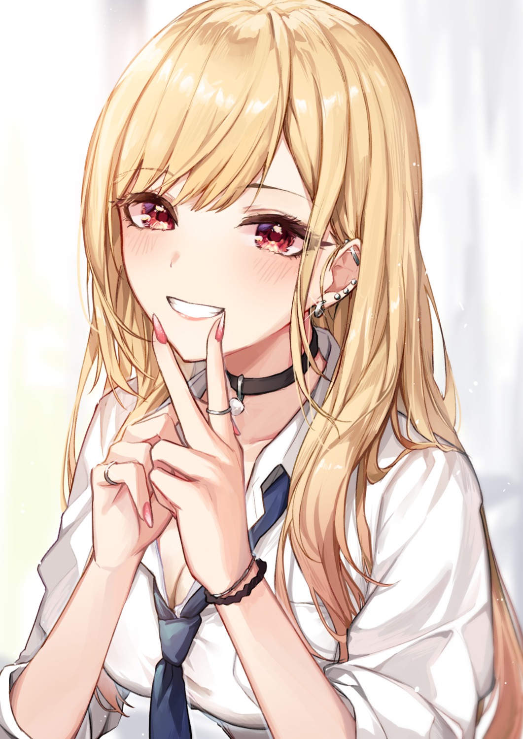 cleavage, kitagawa_marin, seifuku, shino_sto, sono_bisque_doll_wa_koi_wo_suru