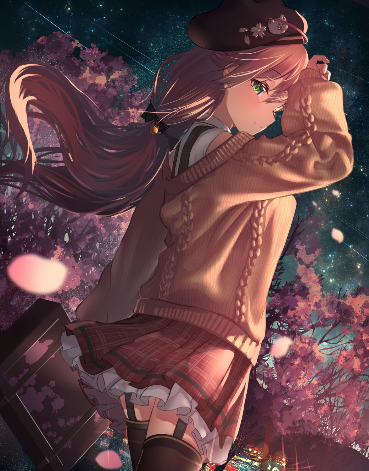 hololive, inaba_teitoku, sakura_miko, stockings, sweater, thighhighs