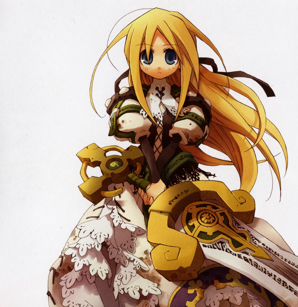 dress, kiyuduki_satoko, screening, sword, yggdra_union, yggdra_yuril_artwaltz