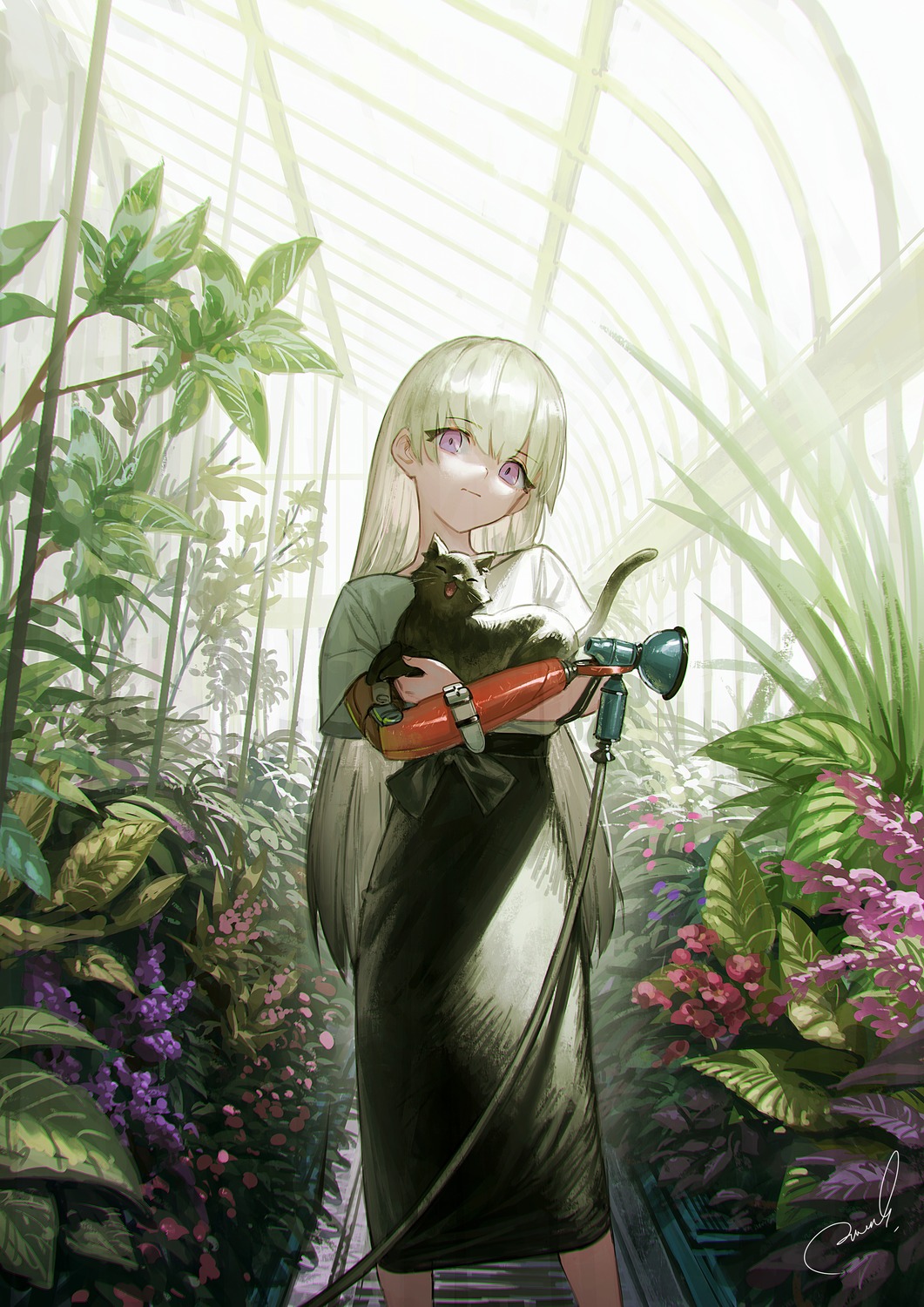 mecha_musume, neko, reoen