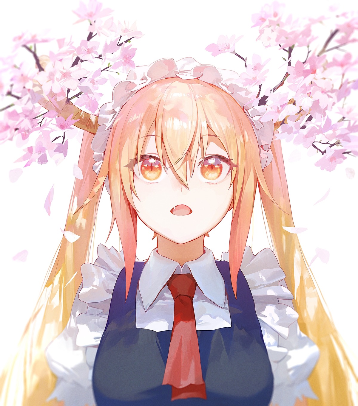 horns, kobayashi-san_chi_no_maidragon, maid, modare, tooru_(maidragon)