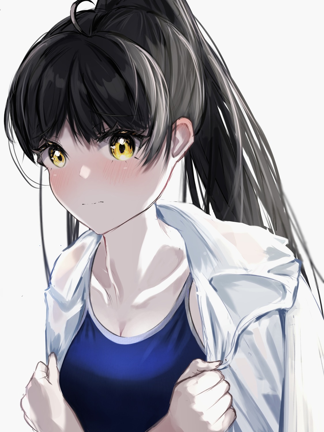 cleavage, hazuki_ren, love_live!_(series), love_live!_superstar!!, n_aaa01, school_swimsuit, see_through, swimsuits