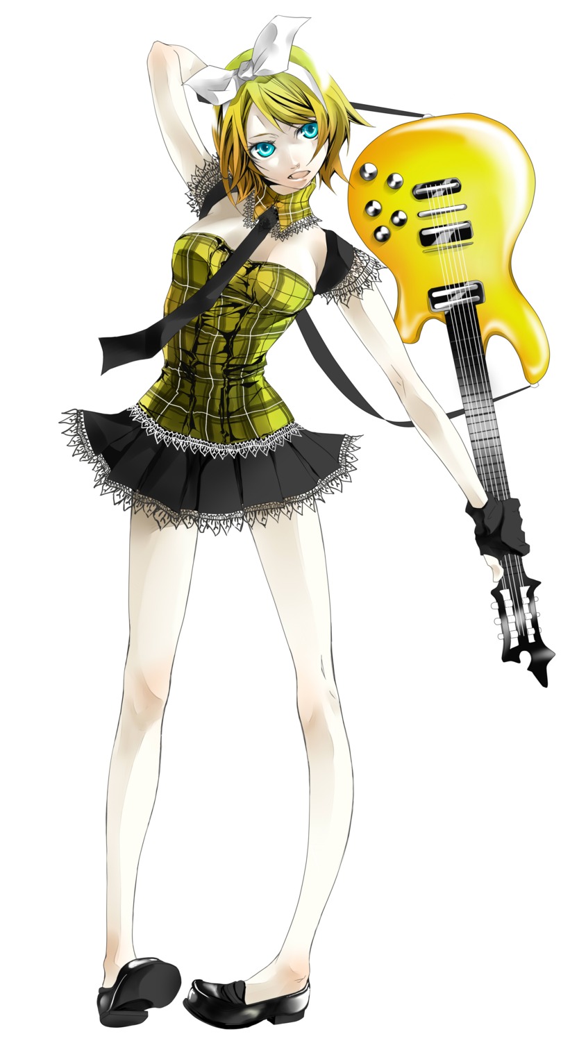 guitar, kagamine_rin, sakurai, vocaloid