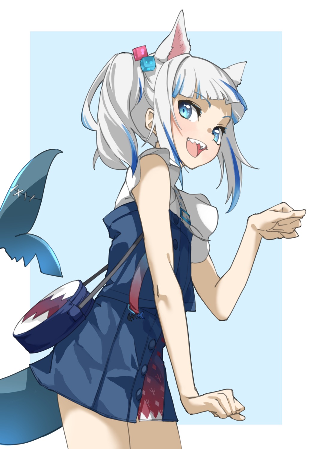 animal_ears, gawr_gura, hololive, hololive_english, nekomimi, tail, tanabe_(fueisei)