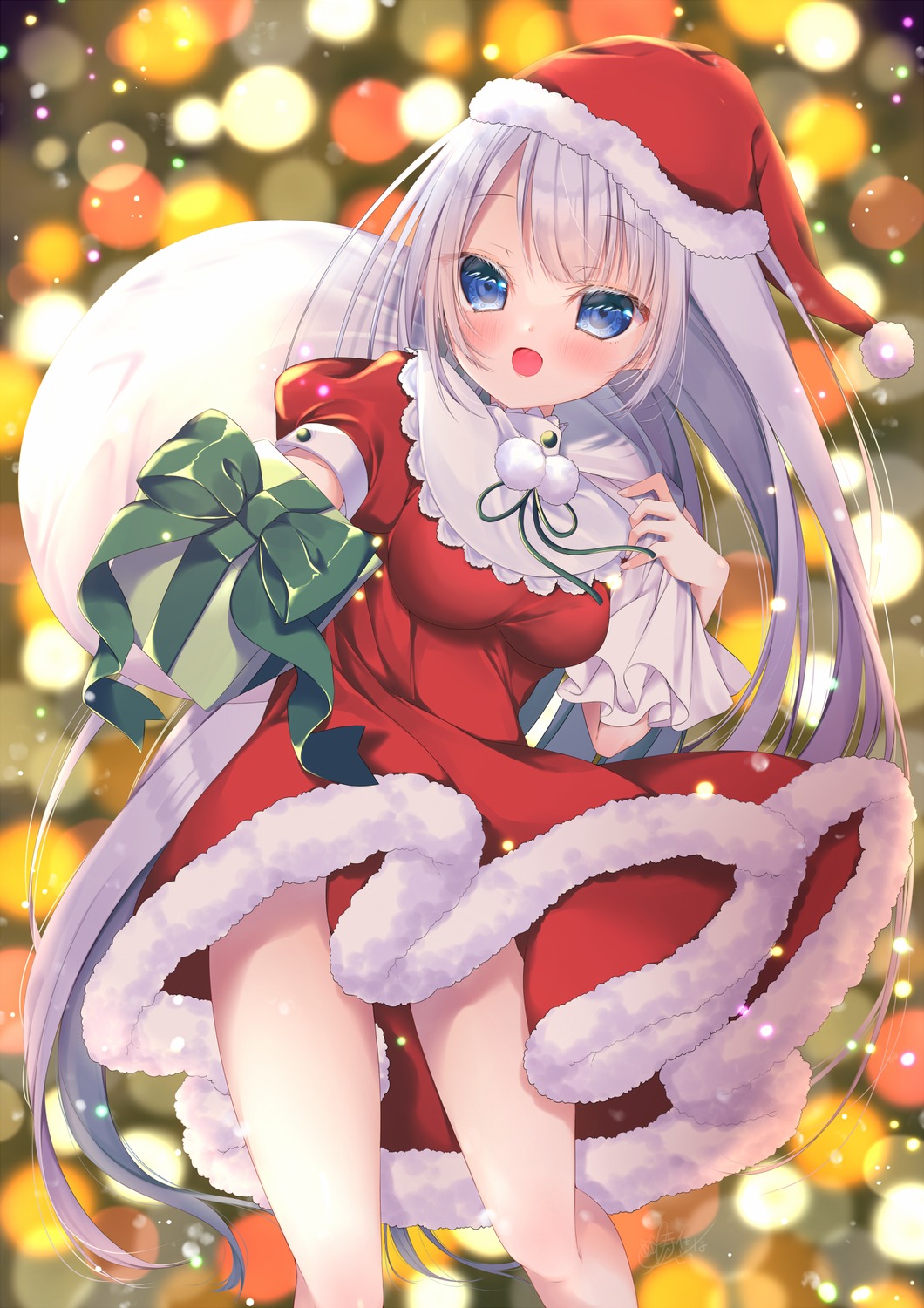 christmas, dress, tokitou_setsuna