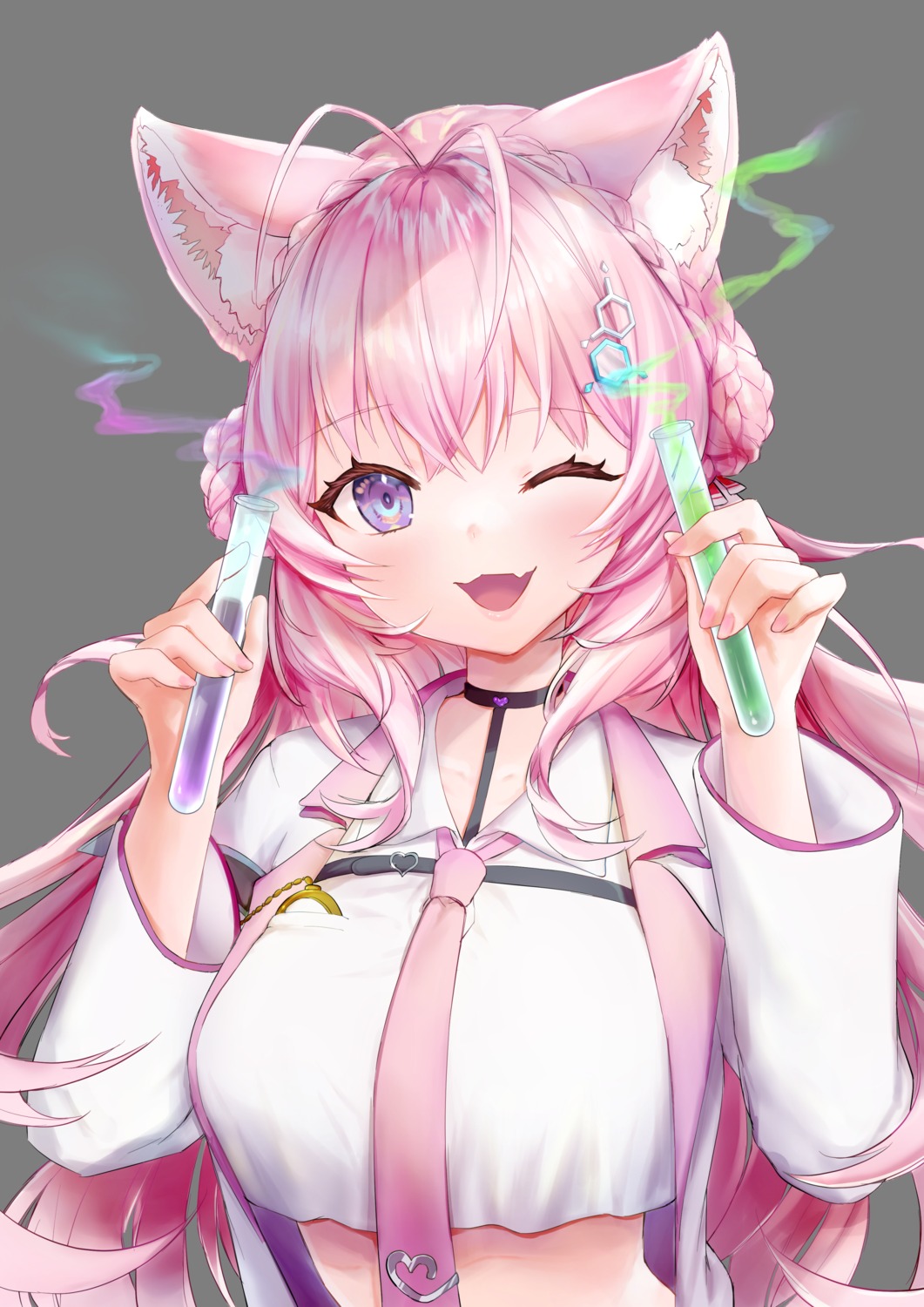 animal_ears, hakui_koyori, hololive, sunano_reona, transparent_png