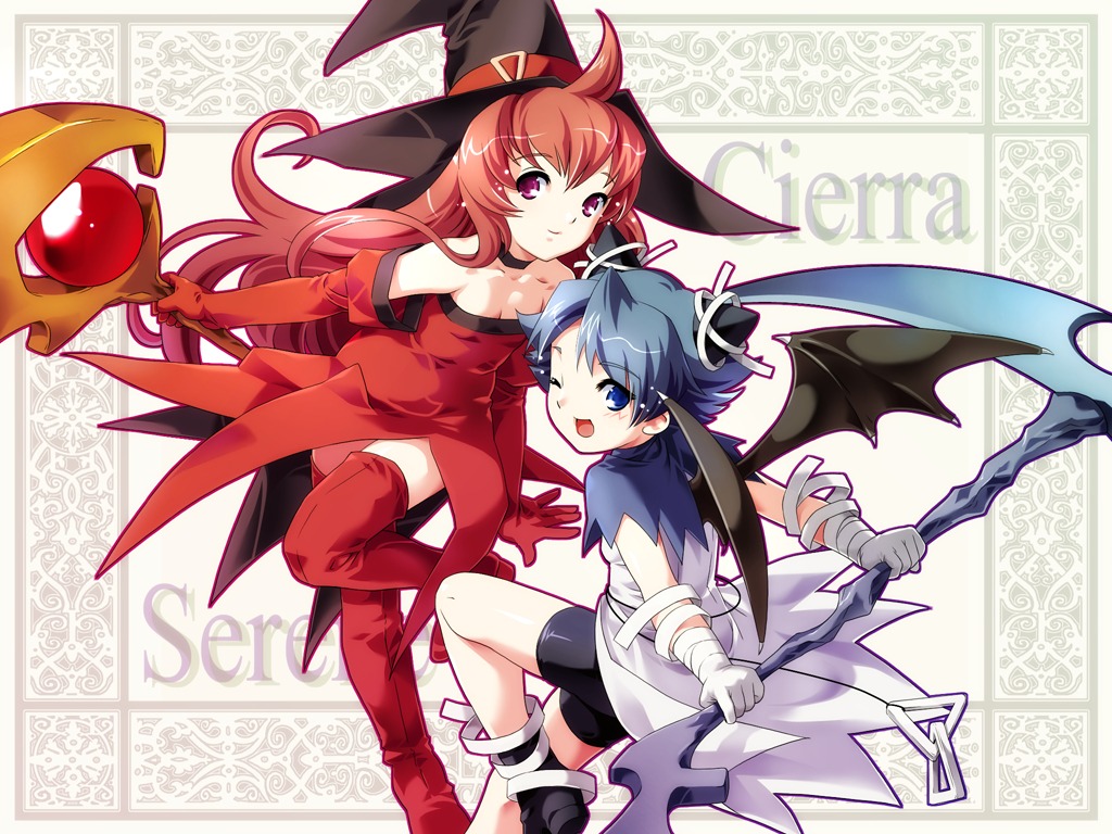 cierra, riviera, serene, thighhighs, wallpaper, witch