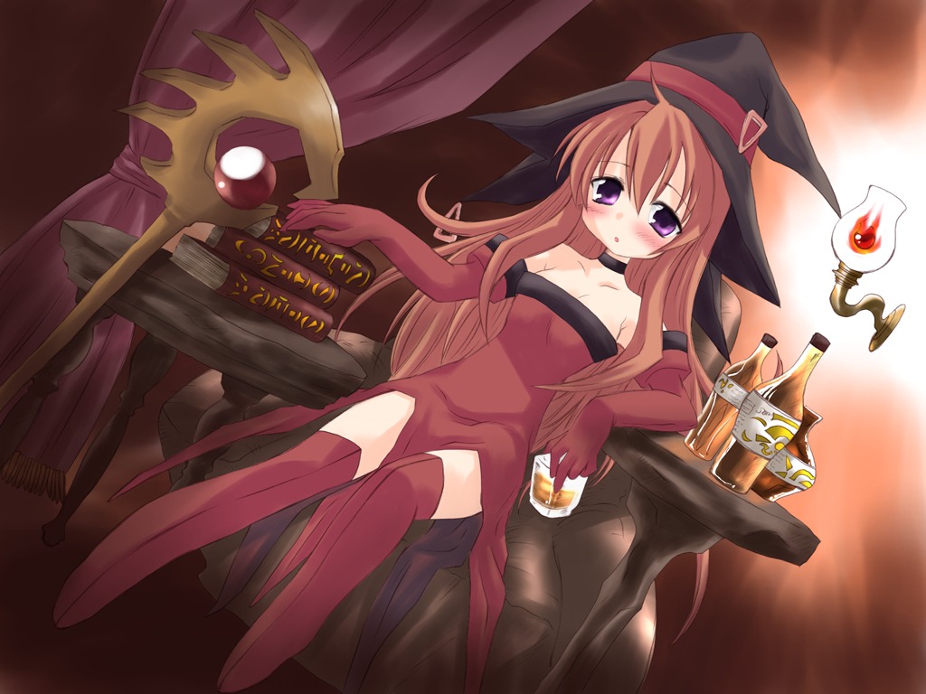 cierra, riviera, thighhighs, wallpaper, witch