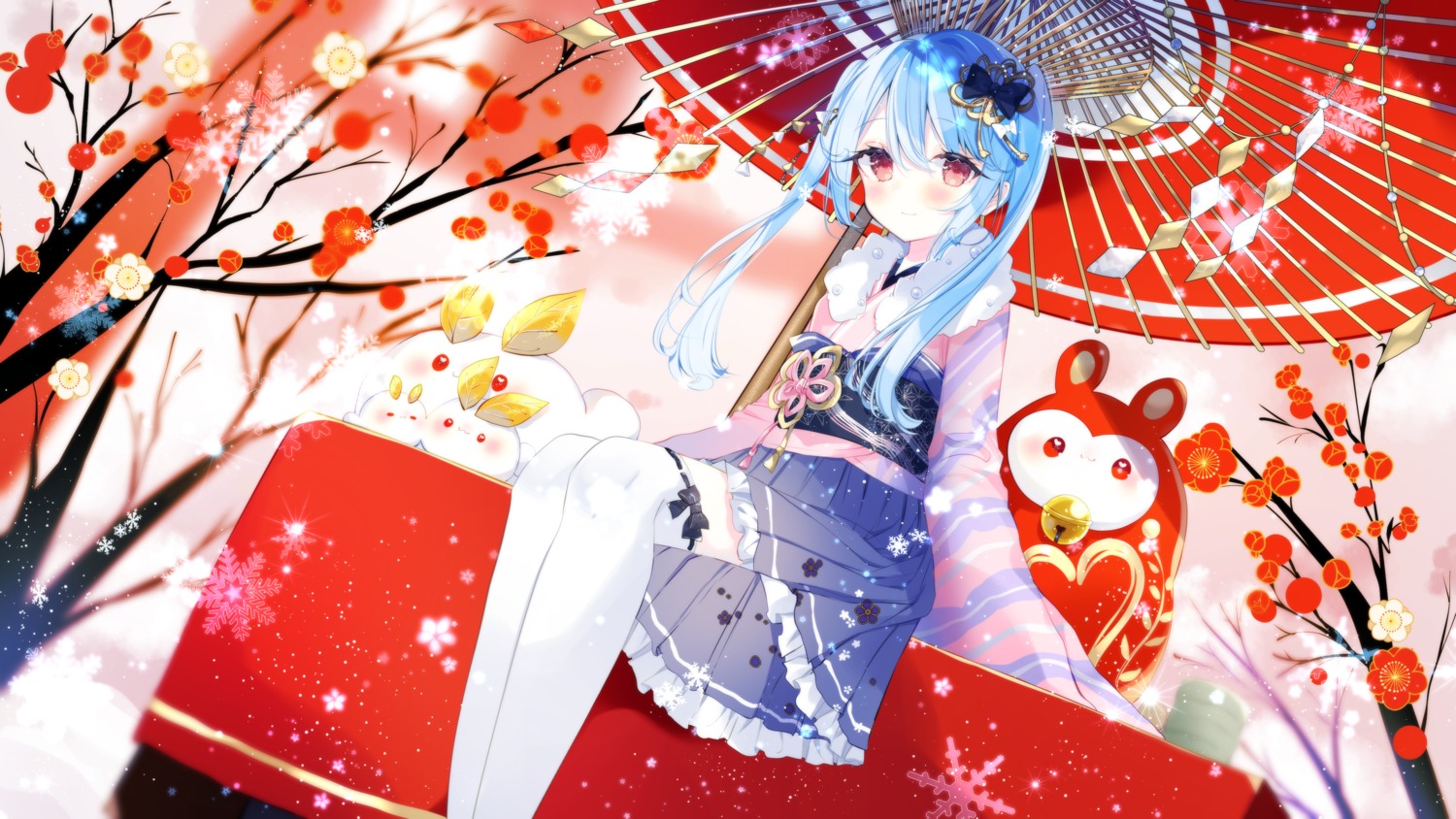 indie_virtual_youtuber, koharu_toki, lolita_fashion, macomick, thighhighs, wa_lolita