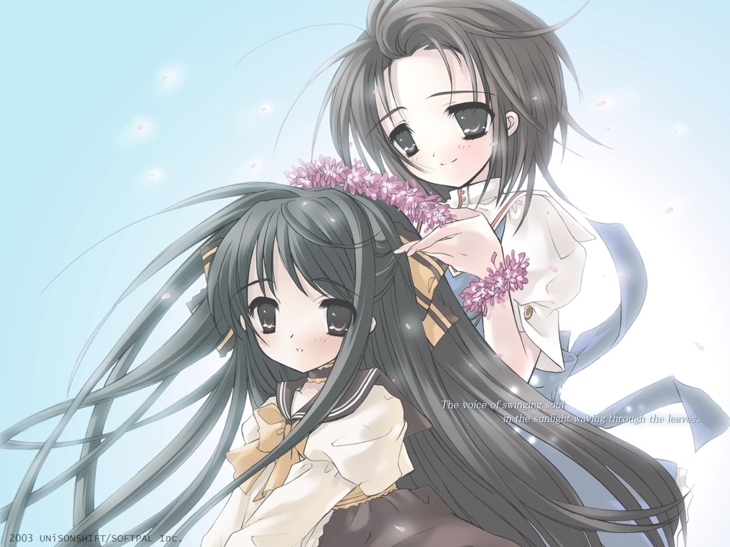 ito_noizi, komorebi_ni_yureru_tama_no_koe, seifuku, sui, unisonshift, wallpaper