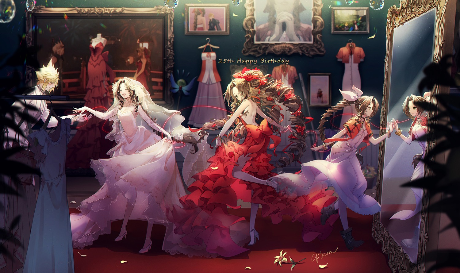 cpkon, dress, no_bra, wedding_dress