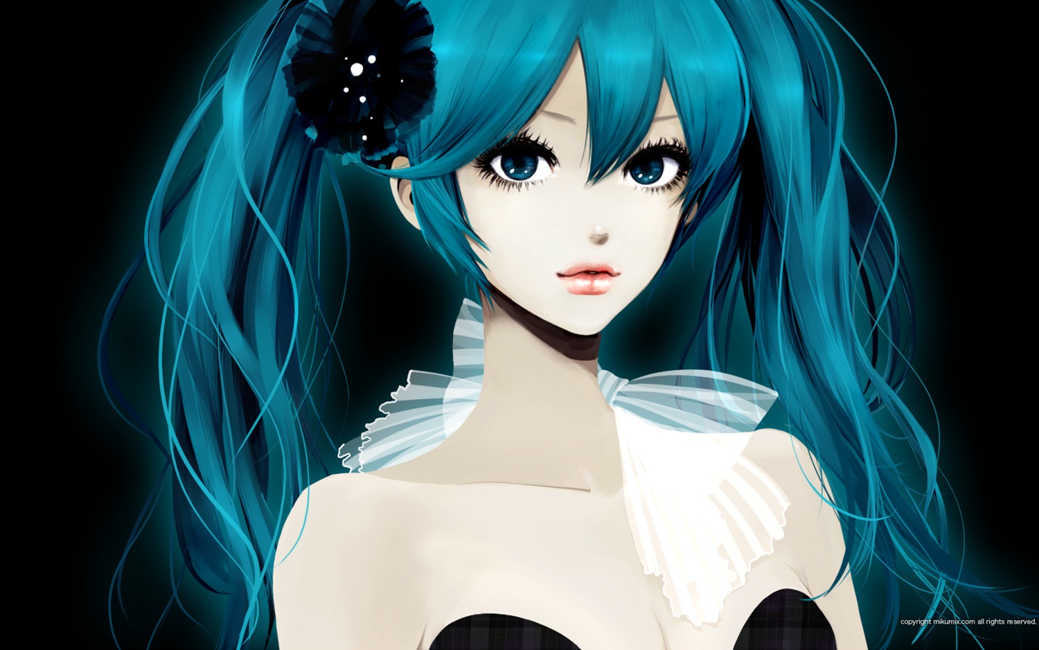 hatsune_miku, takenaka, vocaloid, wallpaper