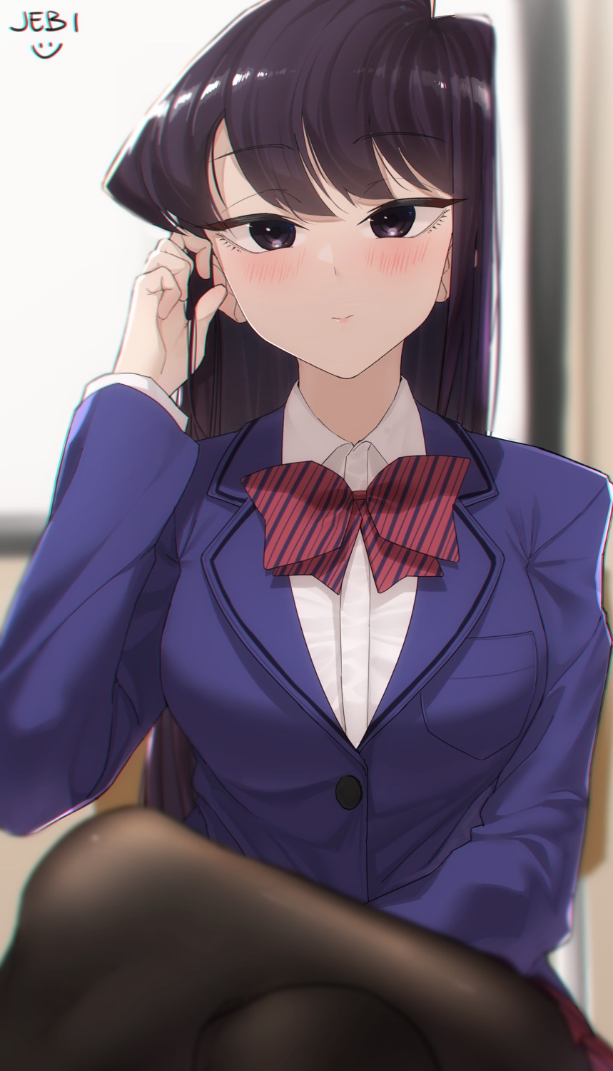 jebi, komi-san_wa_komyushou_desu., komi_shouko, seifuku
