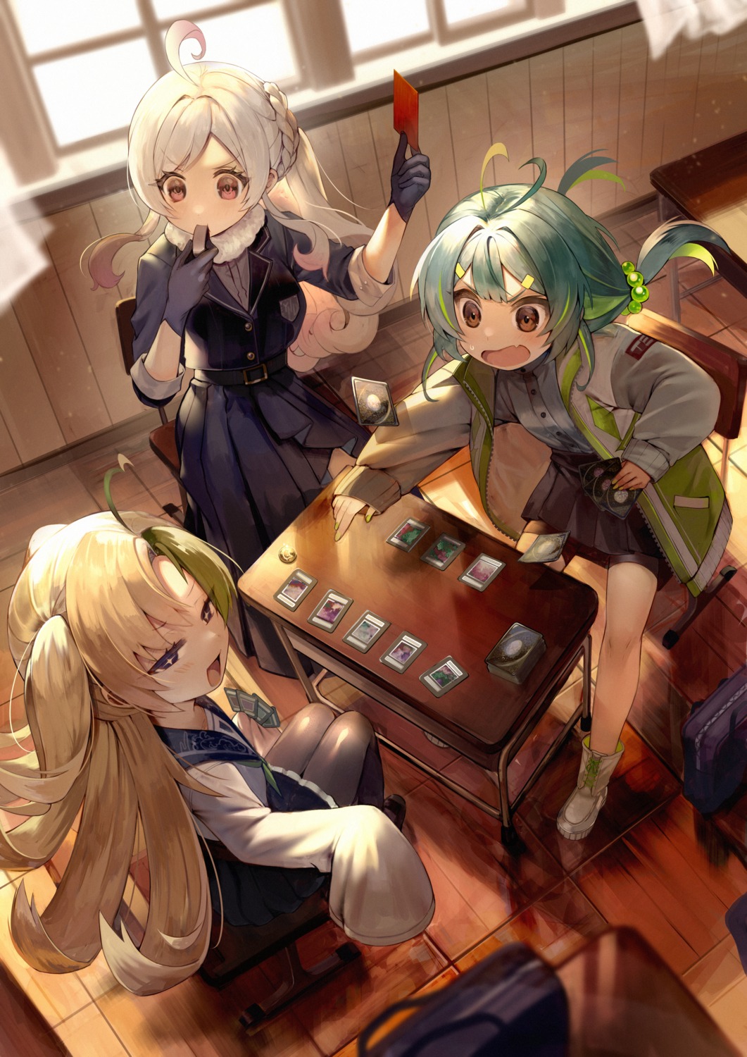 pantyhose, seifuku, yuki_(popopo)