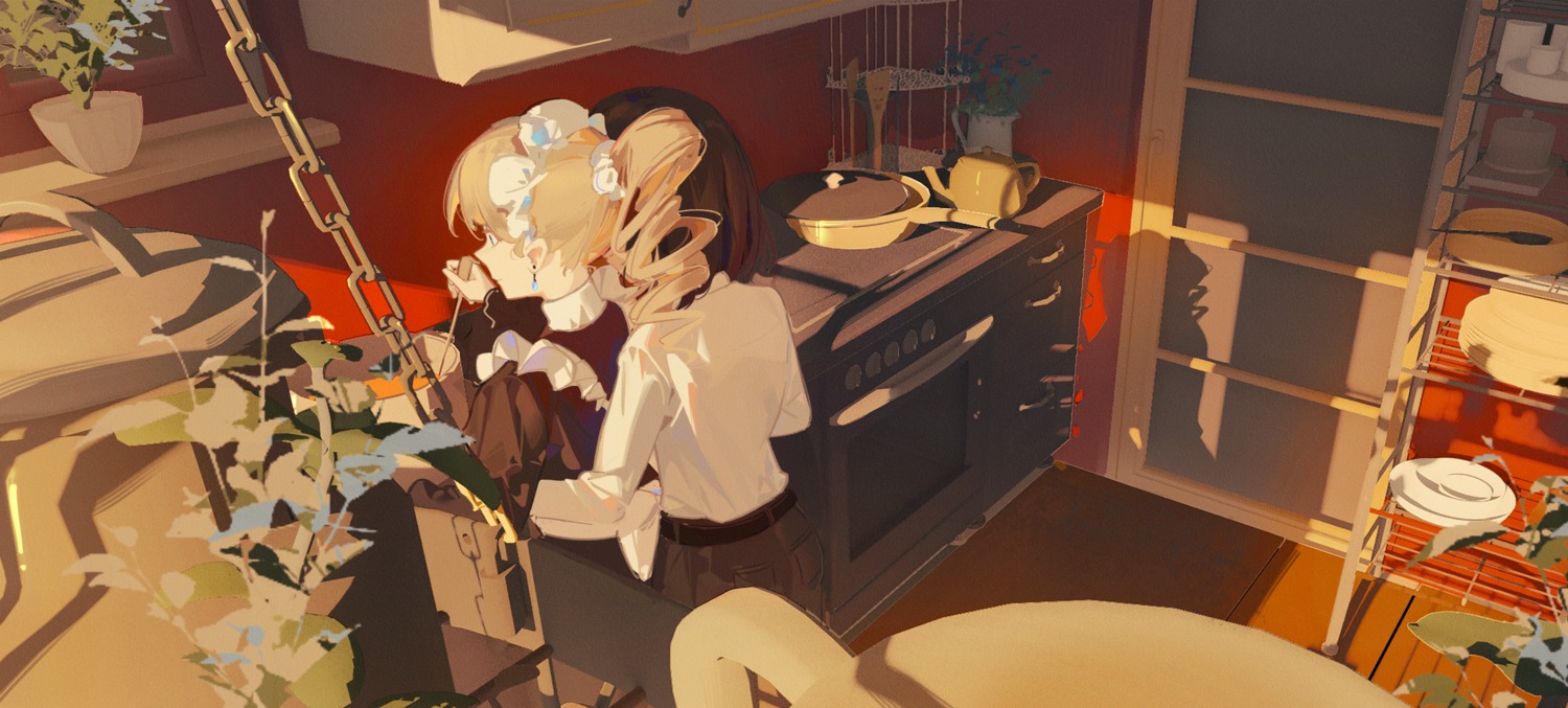 lanchuan, maid, yuri
