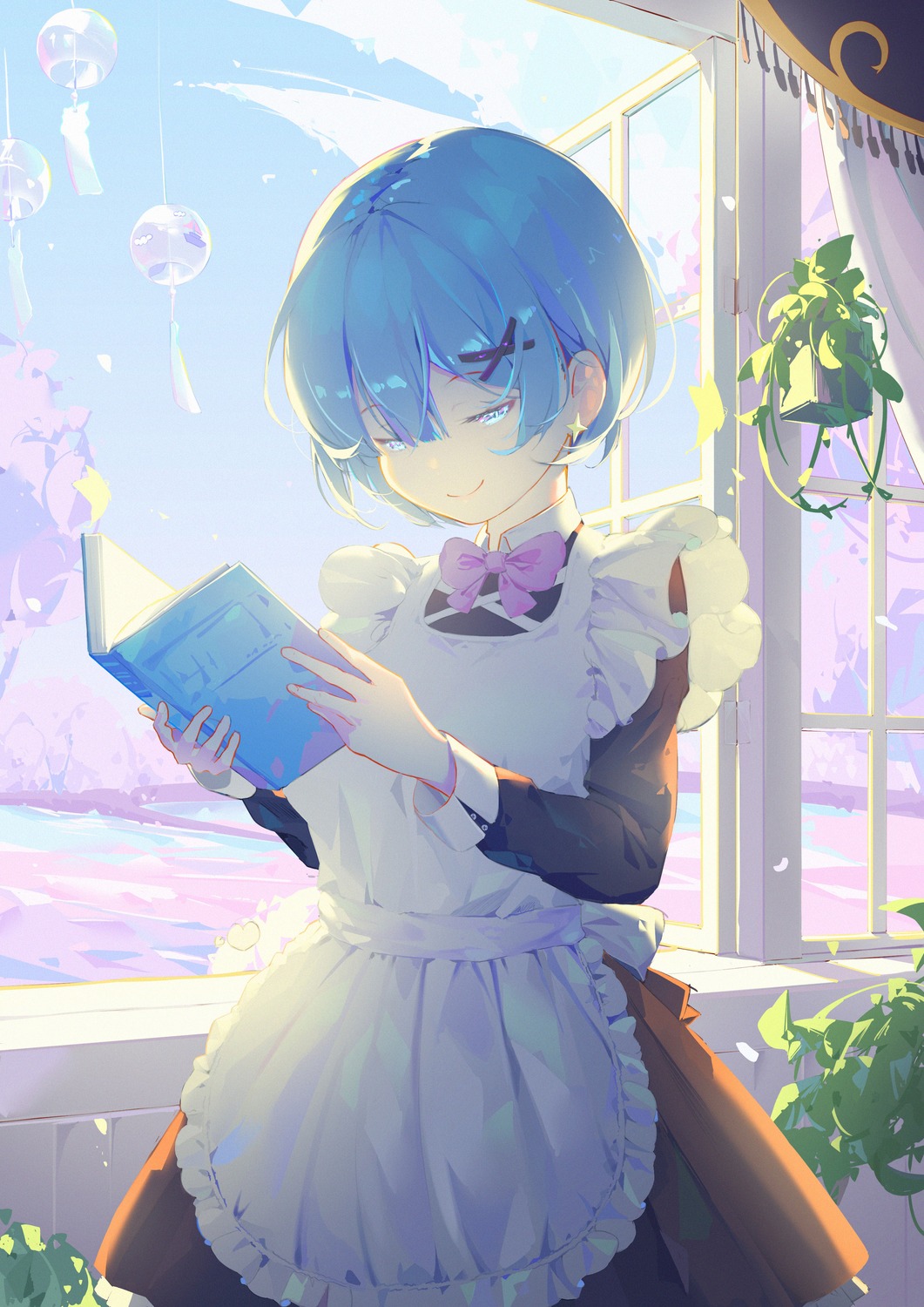 maid, re:zero_kara_hajimeru_isekai_seikatsu, rem_(re_zero), starlan