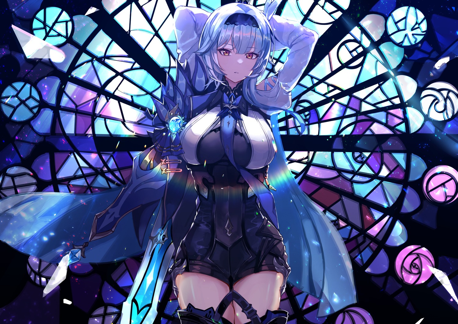 eula, garter, genshin_impact, sas_(ls08b), thighhighs