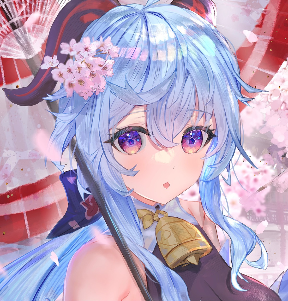 asian_clothes, ganyu, genshin_impact, horns, isuzu_(an_icy_cat), leotard