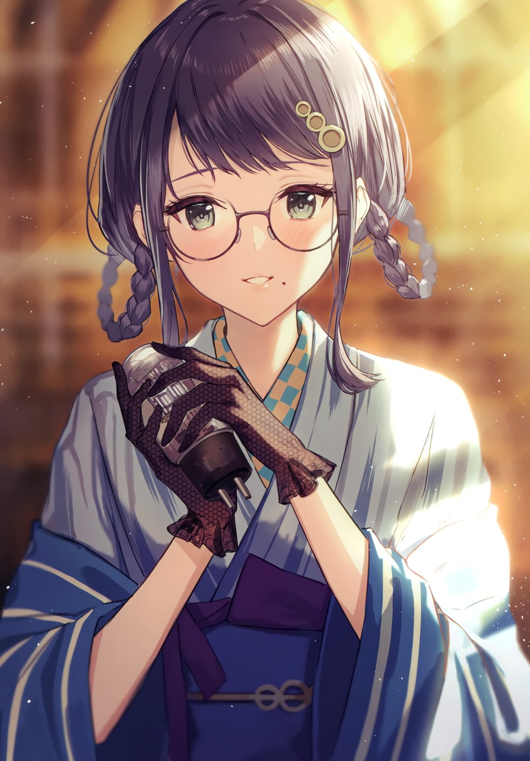 ichikawa_haru, japanese_clothes, megane